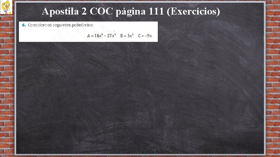 Apostila 2 COC página 111 (Exercícios) 