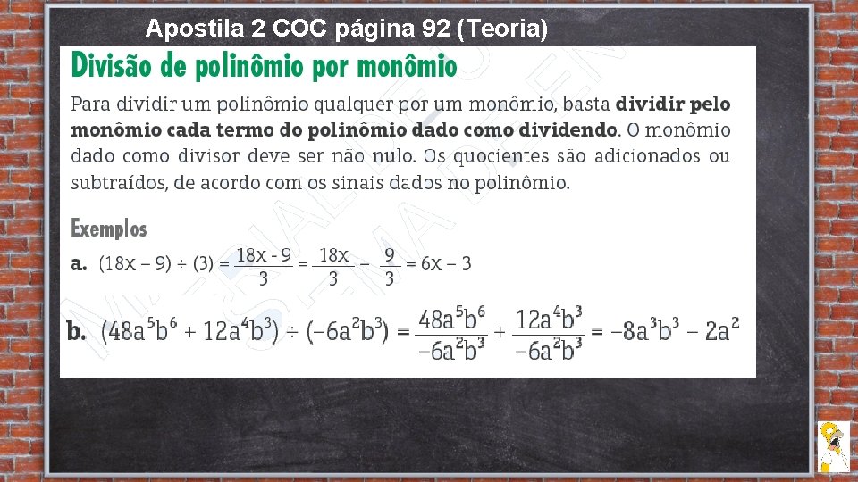 Apostila 2 COC página 92 (Teoria) 