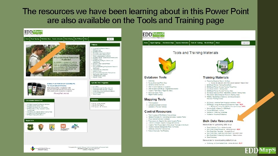 The resources we have been learning about in this Power Point are also available