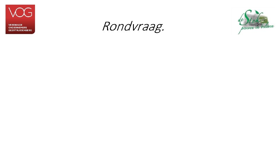 Rondvraag. 