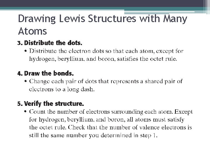 Drawing Lewis Structures with Many Atoms 