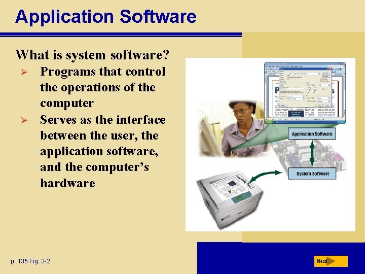 Application Software What is system software? Ø Ø Programs that control the operations of