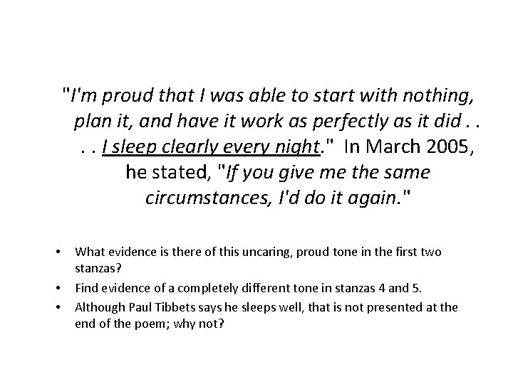 "I'm proud that I was able to start with nothing, plan it, and have