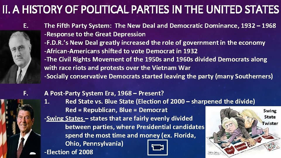 II. A HISTORY OF POLITICAL PARTIES IN THE UNITED STATES E. The Fifth Party