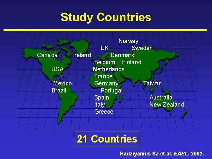 Study Countries Norway UK Sweden Canada Ireland Denmark Belgium Finland USA Netherlands France Mexico