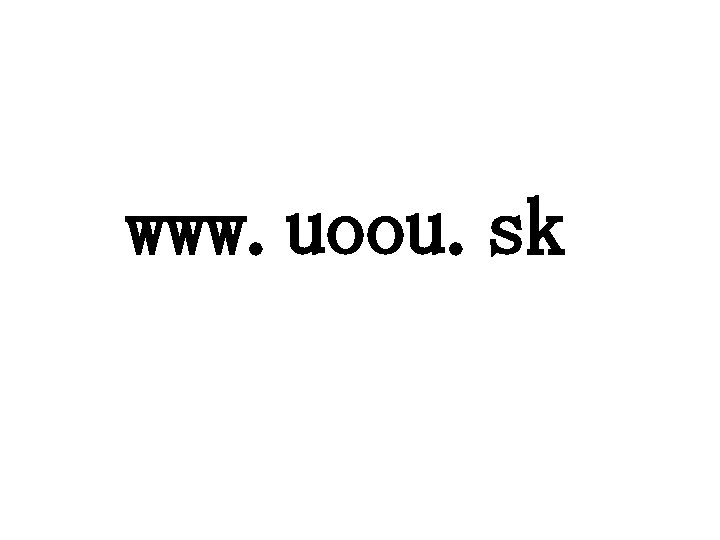 www. uoou. sk 