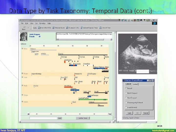 Data Type by Task Taxonomy: Temporal Data (cont. ) 14 -15 