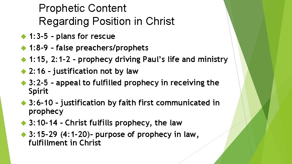 Prophetic Content Regarding Position in Christ 1: 3 -5 – plans for rescue 1: