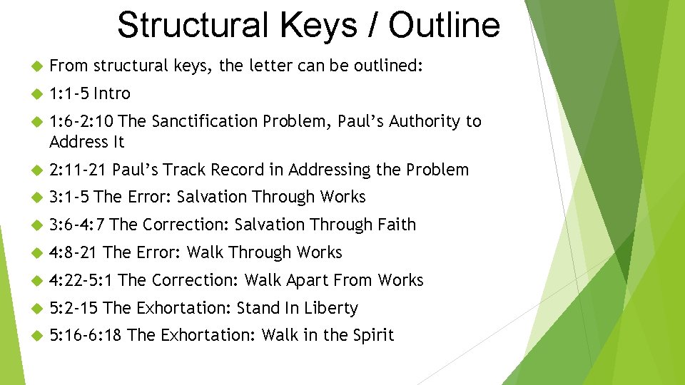 Structural Keys / Outline From structural keys, the letter can be outlined: 1: 1
