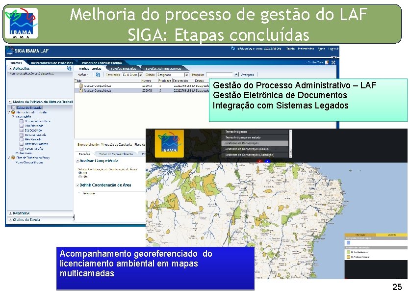 0 Melhoria do processo de gestão do LAF SIGA: Etapas concluídas Gestão do Processo