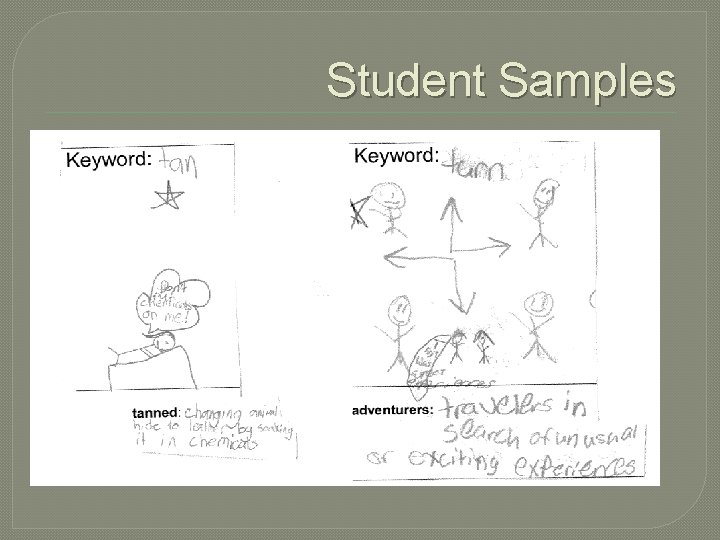 Student Samples 