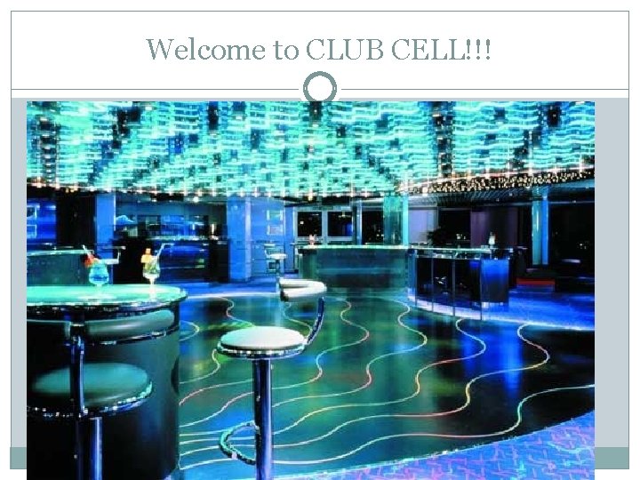 Welcome to CLUB CELL!!! 