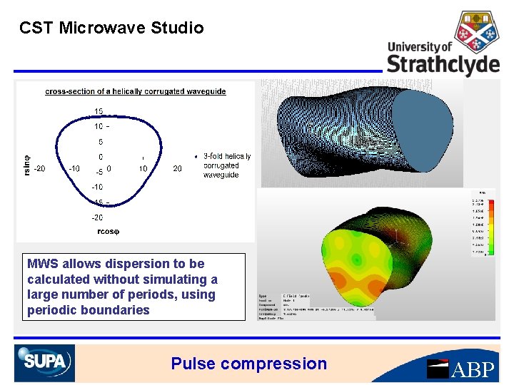 CST Microwave Studio MWS allows dispersion to be calculated without simulating a large number