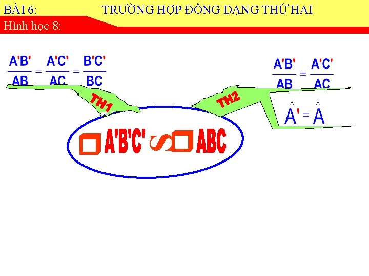 TRƯỜNG HỢP ĐỒNG DẠNG THỨ HAI S BÀI 6: Hình học 8: 