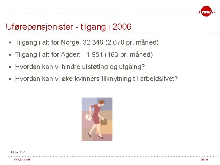 Uførepensjonister - tilgang i 2006 § Tilgang i alt for Norge: 32 346 (2.