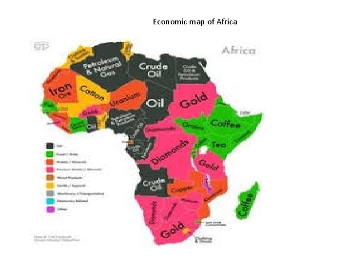 Economic map of Africa 