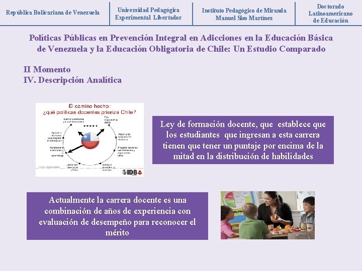 República Bolivariana de Venezuela Universidad Pedagógica Experimental Libertador Instituto Pedagógico de Miranda Manuel Siso