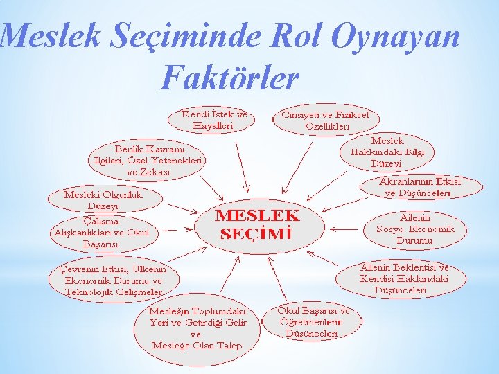 Meslek Seçiminde Rol Oynayan Faktörler 