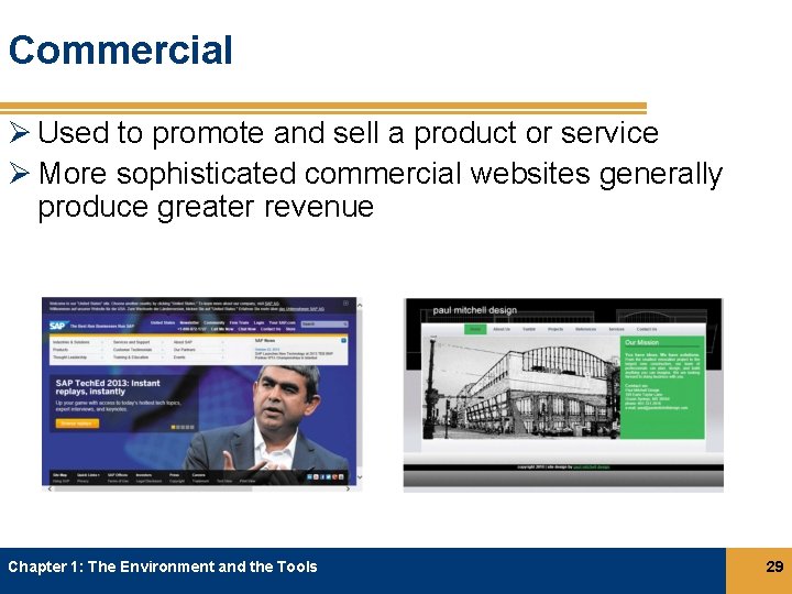 Commercial Ø Used to promote and sell a product or service Ø More sophisticated Commercial Ø Used to promote and sell a product or service Ø More sophisticated