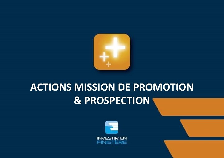 ACTIONS MISSION DE PROMOTION & PROSPECTION 