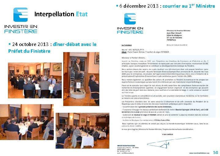  6 décembre 2013 : courrier au 1 er Ministre Interpellation Etat 24 octobre