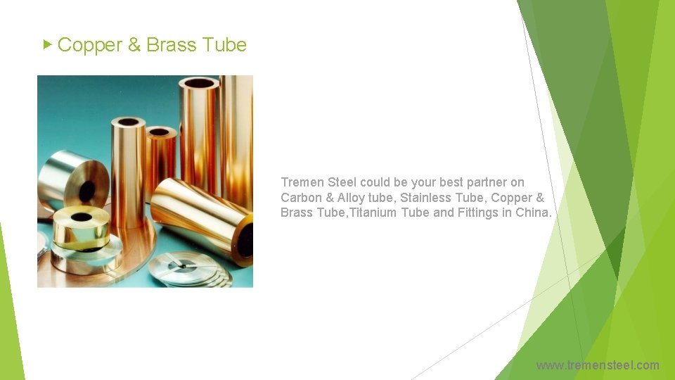 ▶ Copper & Brass Tube Tremen Steel could be your best partner on Carbon