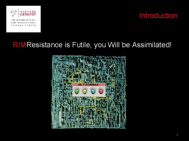 Introduction RIMResistance is Futile, you Will be Assimilated! 1 Introduction RIMResistance is Futile, you Will be Assimilated! 1