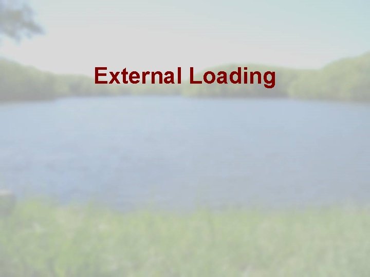 External Loading 
