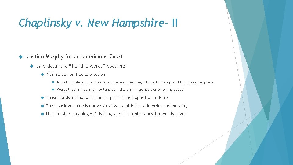 Lecture 16 Chapter 5 Speech Clauses IV Public