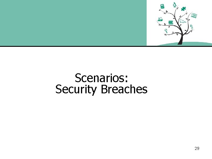 Scenarios: Security Breaches 29 