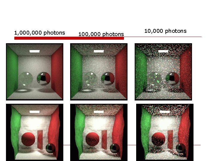 1, 000 photons 100, 000 photons 10, 000 photons 