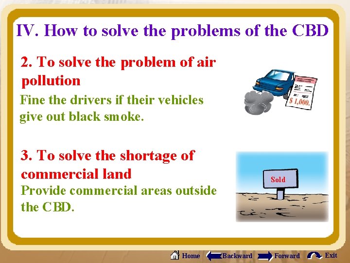 IV. How to solve the problems of the CBD 2. To solve the problem