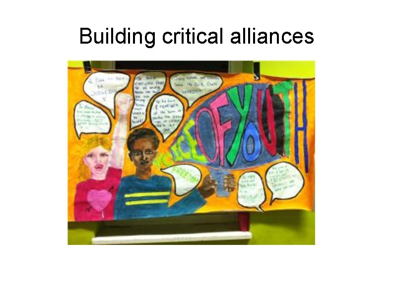 Building critical alliances 