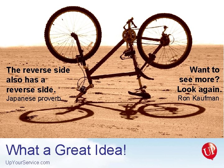 The reverse side also has a reverse side. Want to see more? Look again.