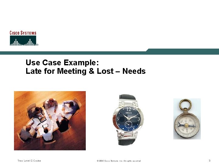 Use Case Example: Late for Meeting & Lost – Needs Treo Level 2 Couse