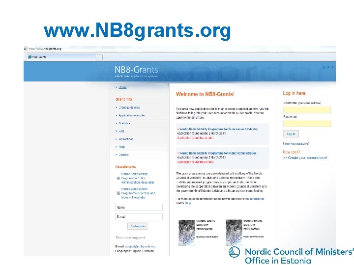 www. NB 8 grants. org 