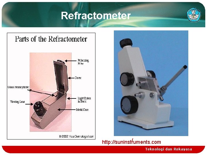 Refractometer / http: //suninstruments. com Teknologi dan Rekayasa 