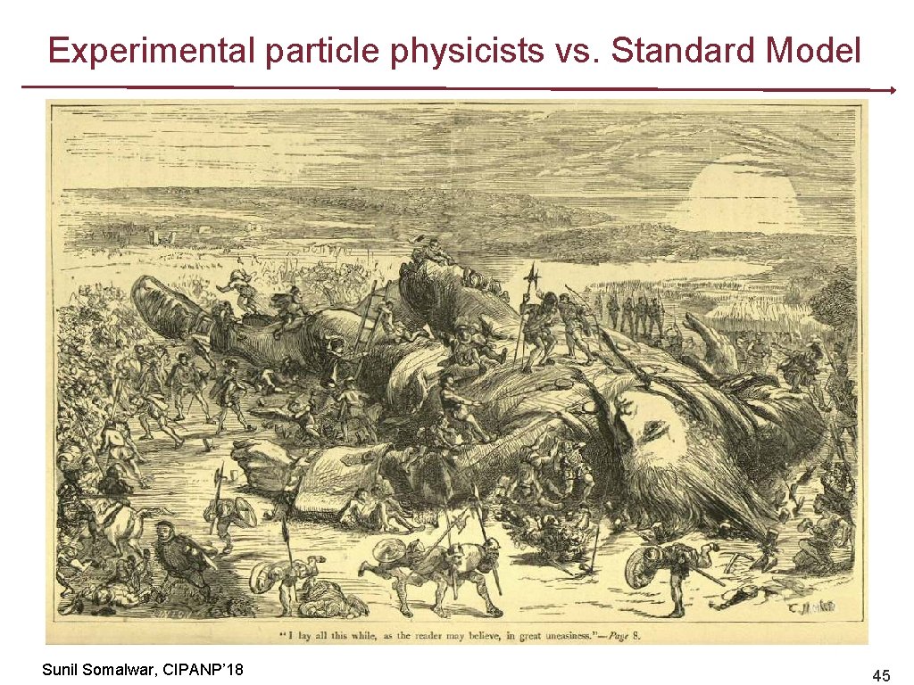 Experimental particle physicists vs. Standard Model Sunil Somalwar, CIPANP’ 18 45 