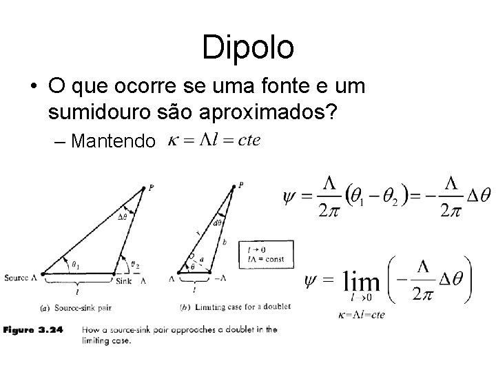 Dipolo • O que ocorre se uma fonte e um sumidouro são aproximados? –