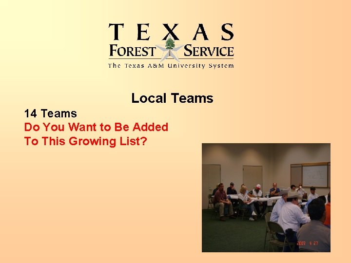 Local Teams 14 Teams Do You Want to Be Added To This Growing List?