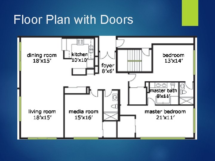 Floor Plan with Doors 