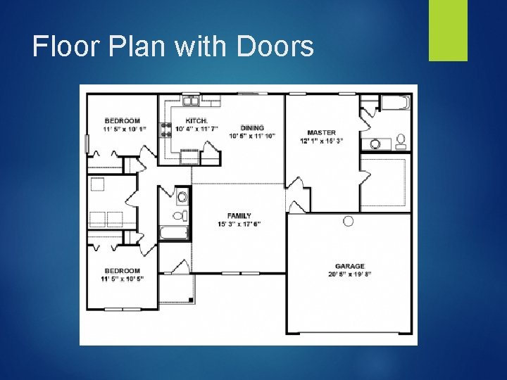 Floor Plan with Doors 