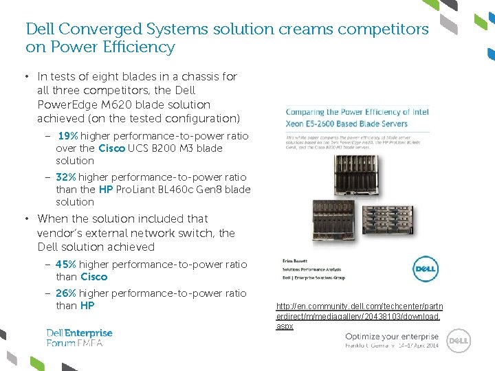 Dell Converged Systems solution creams competitors on Power Efficiency • In tests of eight