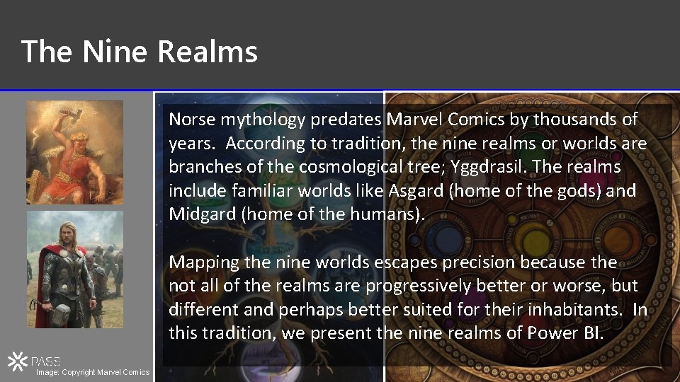 The Nine Realms Norse mythology predates Marvel Comics by thousands of years. According to