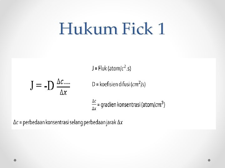 Hukum Fick 1 