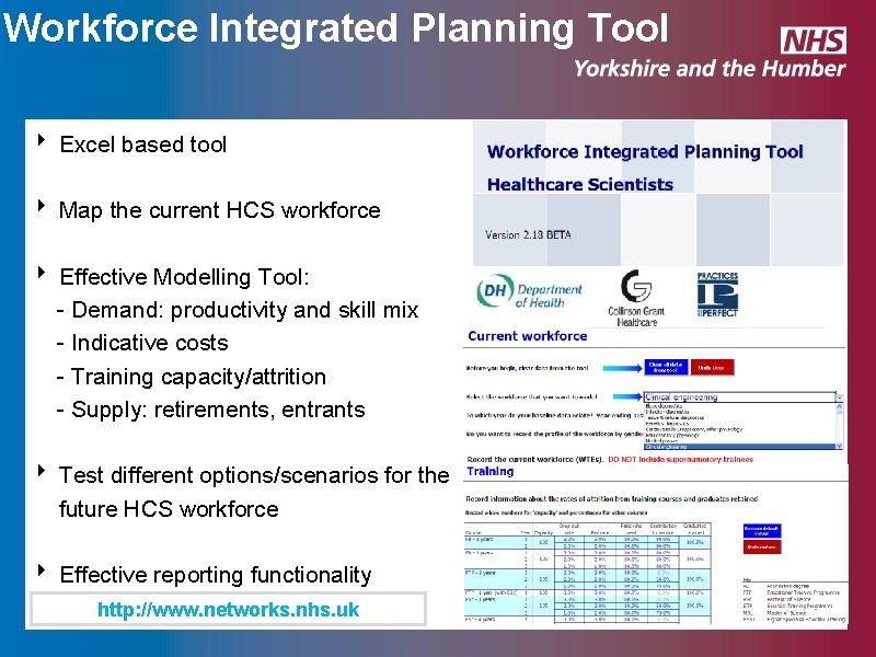 Workforce Integrated Planning Tool ‣ Excel based tool ‣ Map the current HCS workforce Workforce Integrated Planning Tool ‣ Excel based tool ‣ Map the current HCS workforce