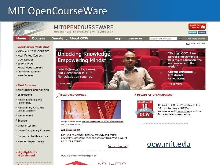 MIT Open. Course. Ware ocw. mit. edu 