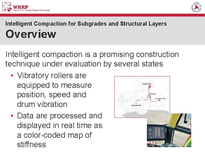 Intelligent Compaction for Subgrades and Structural Layers Overview Intelligent compaction is a promising construction