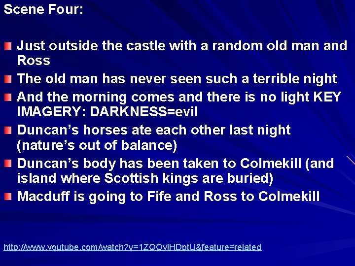 Scene Four: Just outside the castle with a random old man and Ross The