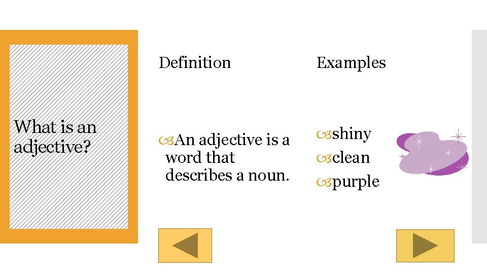 What is an adjective? Definition Examples An adjective is a word that describes a